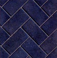 Blue block paving