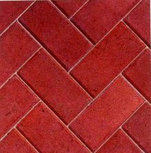 Red block paving